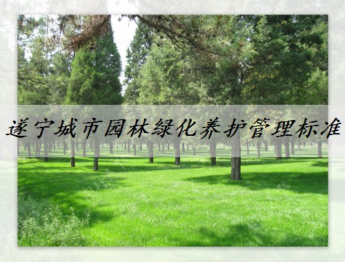 遂宁城市园林绿化养护管理标准